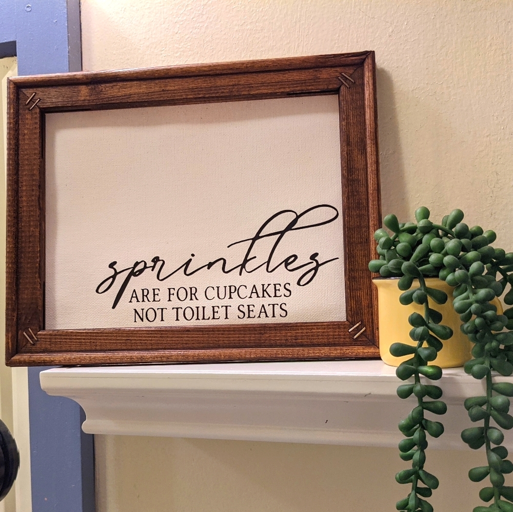 Farmhouse bathroom canvas